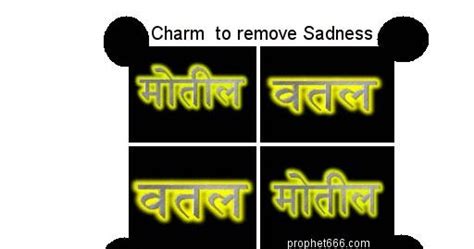 Charm to remove Sadness