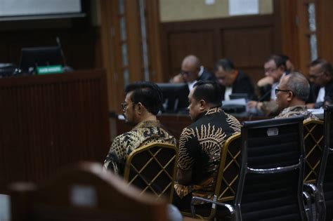 Foto Sidang Perdana Kasus Korupsi Syahrul Yasin Limpo