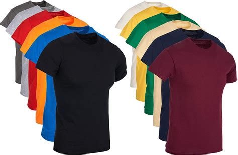 Mens Cotton Crew Neck Short Sleeve T-Shirts Irregular , Assorted Colors ...