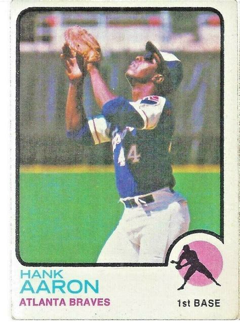 Hank Aaron Topps Baseball Card Graded Nm Mt