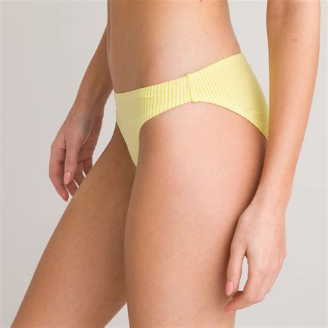 Culotte Per Bikini A Righe Giallo Bianco La Redoute Collections La