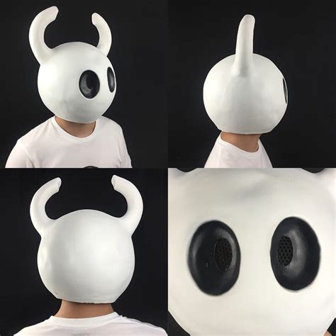 Hollow Knight Mask Cosplay Latex Helmet Game Funny Party Masque ...