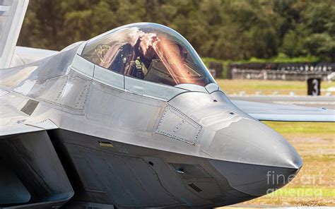 Close Up View of the F22 Raptor Aircraft Cockpit Photograph by Phillip ...