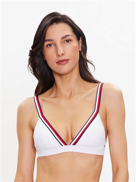 Tommy Hilfiger Bikini Oberteil UW0UW04101 Weiß Modivo at