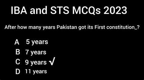 Most Important Mcqs For Iba Sts Bps 5 To 15 And Spsc Sst Exams 2023