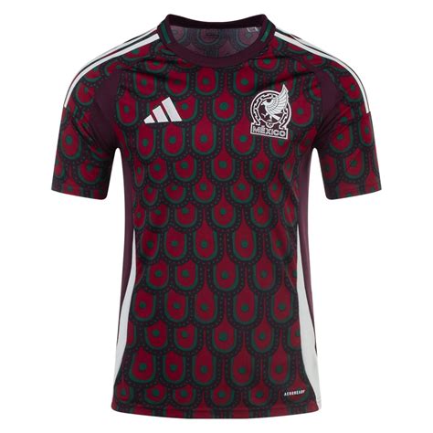 Adidas Mexico 2024 Burgundy Home Jersey Franks Sportswear