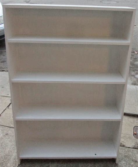 UHURU FURNITURE & COLLECTIBLES: SOLD White Wood Bookcase - $45