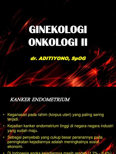 Kanker Endometrium Dan Ovarium Pdf