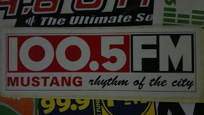 Radio Branding Materials Sticker Mustang Fm Jakarta