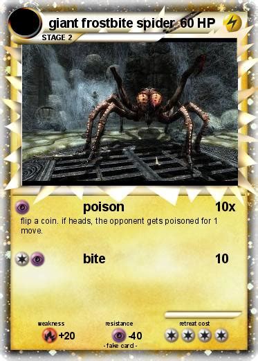 Pokémon Giant Frostbite Spider Poison My Pokemon Card