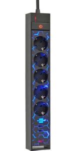 Brennenstuhl Gaming Steckdosenleiste Gsl Usb Mit Led Beleuchtung