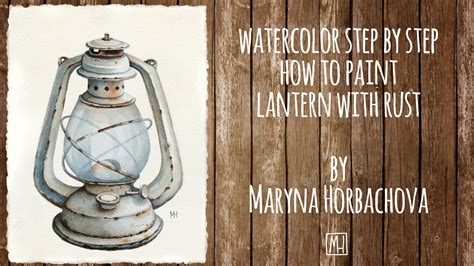 Lantern Watercolor at PaintingValley.com | Explore collection of ...