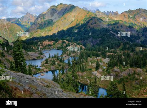 Rampart Lakes Area Of Alpine Lakes Wilderness Washington Stock Photo