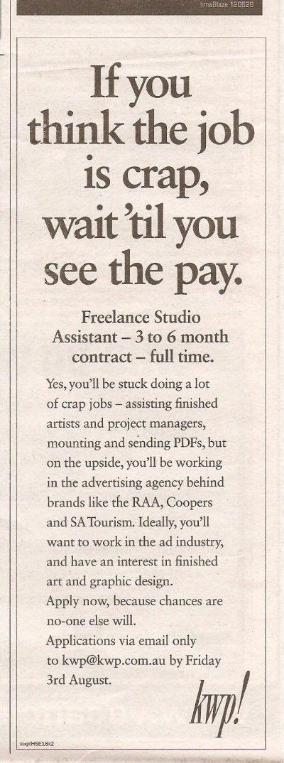 🤗 117 Funniest Creative Job And Recruitment Ads Recruitment Ads Job