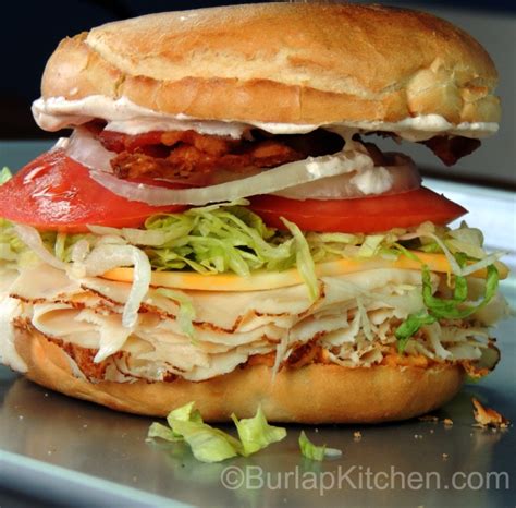 Oven Roasted Chicken Club On A Bagel Burlap Kitchen