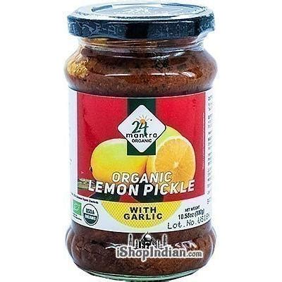 Get Mantra Organic Lemon Pickle With Garlic Oz Bottle