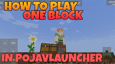 HOW TO PLAY ONE BLOCK IN POJAVLAUNCHER ANDROID YouTube