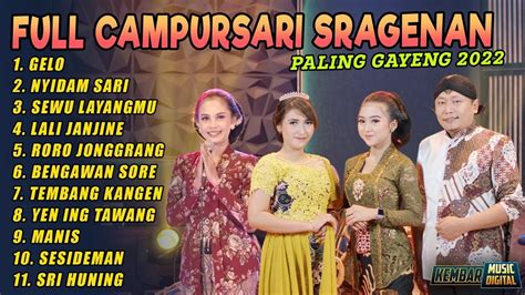 Tanpa Iklan Full Campursari Sragenan Paling Gayeng Kembar