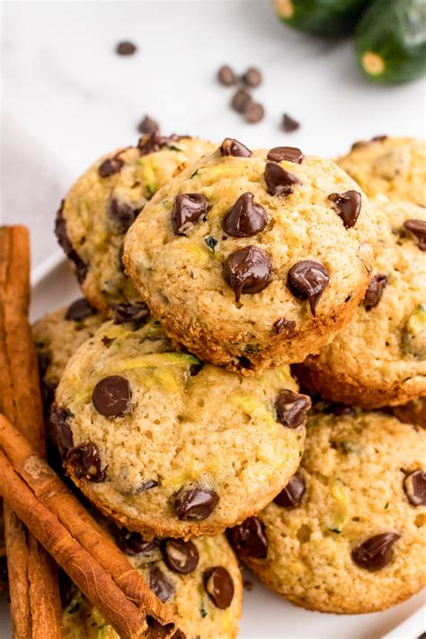 Zucchini Chocolate Chip Muffins Oh My Veggies Karinokada