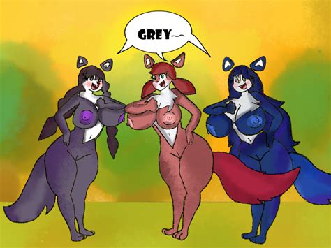 Rule 34 Anthro Bianca Sheep And Wolves Blue Body Blue Fur Blue Hair Braided Hair Breasts