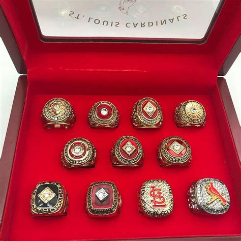 St Louis Cardinals World Series Championship Rings Set - Punk Dark