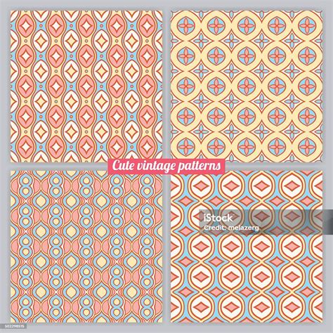 Four Simple Abstract Patterns 2 Stock Illustration - Download Image Now ...