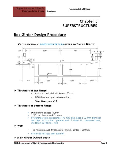 Bridge-Ch-5-Box-Girder Design | PDF | Bridge | Concrete