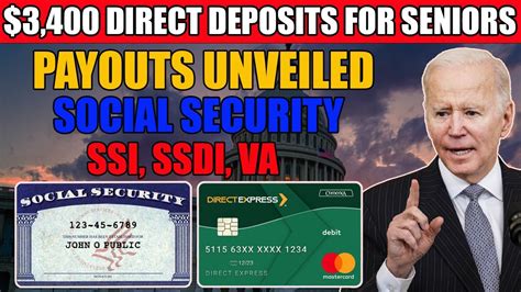 Breaking News 3400 Direct Deposits For Seniors Social Security