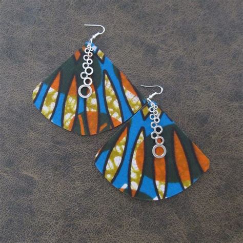 African Print Earrings Etsy