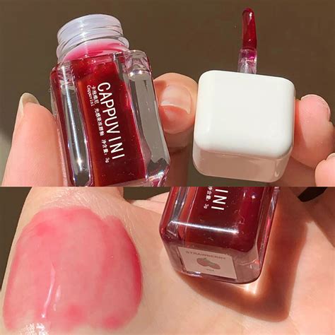 CAPPUVINI Clear Lipgloss 3D Shimmer Nude Lip Tint Moisturizing