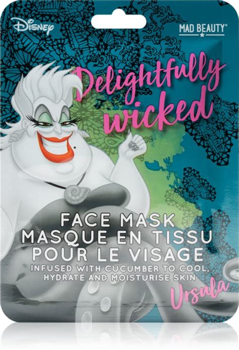 Mad Beauty Disney Villains Ursula Máscara Em Folha Com Efeito