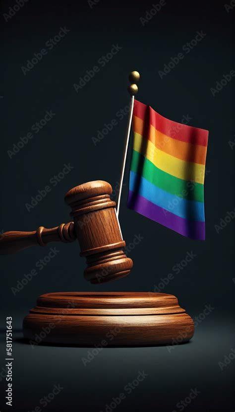 Justice Symbol And Equality Featuring A Judges Gavel And The Vibrant