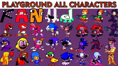 Fnf Character Test Gameplay Vs My Playground All Characters Test