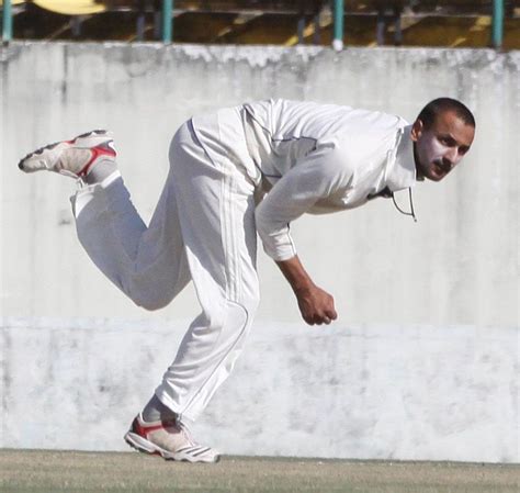 Akshay Chauhan In His Delivery Stride ESPNcricinfo