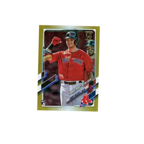 2021 Topps GOLD UPDATE SP FOIL BOBBY DALBEC RC Boston Red Sox