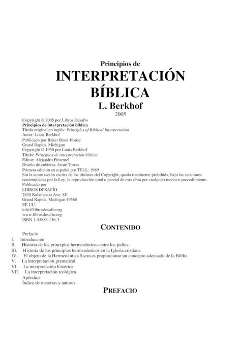 Pdf Principios De Interpretaci N B Blica Pdf Filea Definici N De