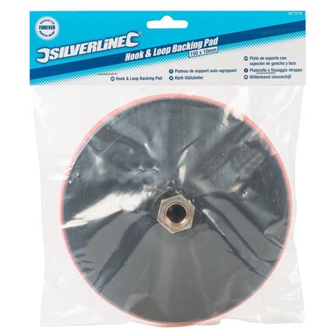 Silverline M Hook And Loop Sanding Polishing Backing Pad Disc Mm