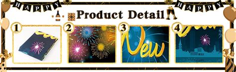 Amazon DASHAN 6x4ft New Year S Eve Supplies Gold 2024 Happy New