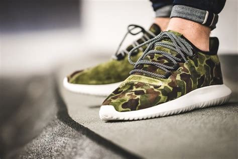 Adidas Tubular Shadow Suede Camo Militaire Olive Cargo