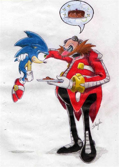 Eggman and Sonic by Sheylog on DeviantArt