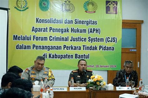 Konsolidasi Dan Sinergitas Aparat Penegak Hukum Aph Melalui Forum