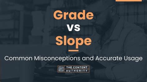 Grade vs Slope: Common Misconceptions and Accurate Usage