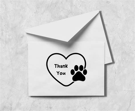 Pet Care Thank You Card Pet Sitter T Dog Sitter T Cat Sitter