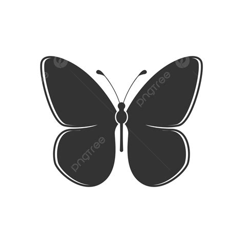 Butterfly Icon Silhouette Vector, Butterfly, Icon, Silhouette PNG and Vector with Transparent ...