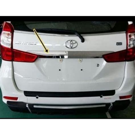 Jual TRUNKLID Trun Klid Lis List Chrome Pintu Bagasi Belakang Avanza