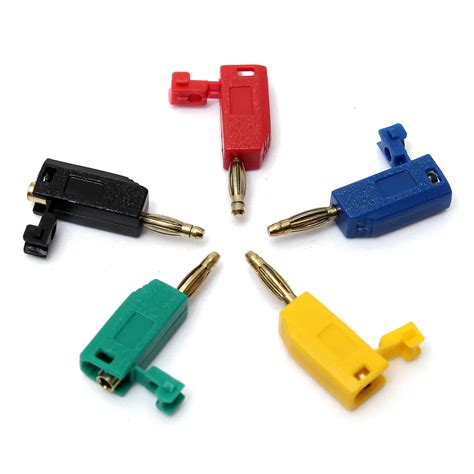 5pcs 5 Colors 2mm Banana Plug Connector Jack For Speaker Amplifier Test