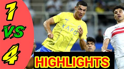 Zamalek Vs Al Nassr 1 1 Highlights Football Match Cr7