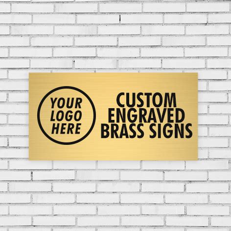 Engraved Brass Signs