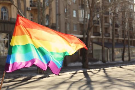 Premium Photo Gay Flag Outdoors Concept Of Sexual Minority