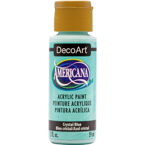 Decoart Americana Acrylic Color 2 Oz Bottle Crystal Blue Michaels